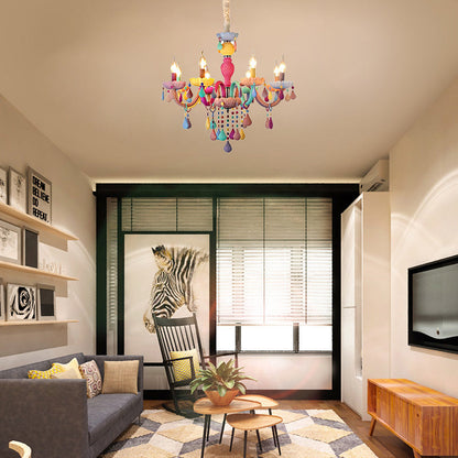 Clémence Kids Crystal Candle Chandelier