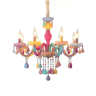 Clémence Kids Crystal Candle Chandelier