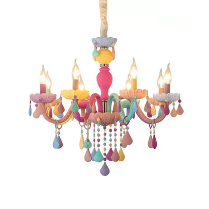 Clémence Kids Crystal Candle Chandelier