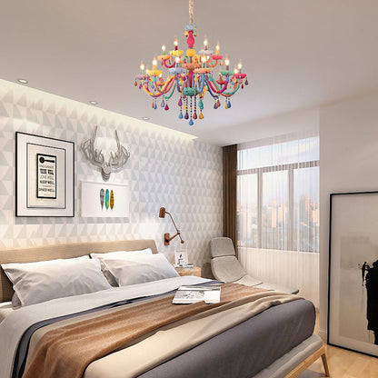 Clémence Kids Crystal Candle Chandelier