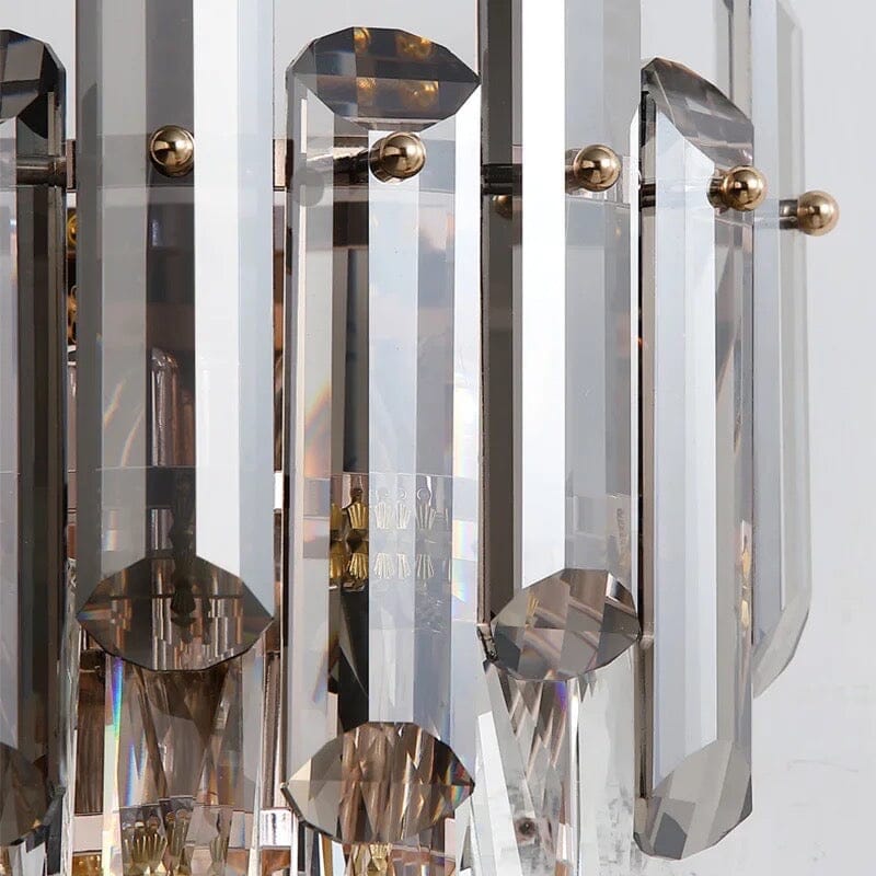 Odette Elsie Smoke Gray Crystal Wall Lamp