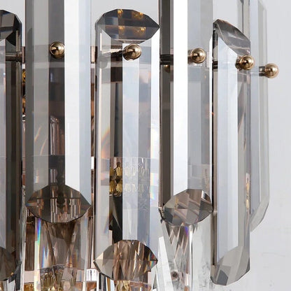 Odette Elsie Smoke Gray Crystal Wall Lamp