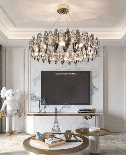 Elodie Crystal Leaf Nordic Luxury Chandelier