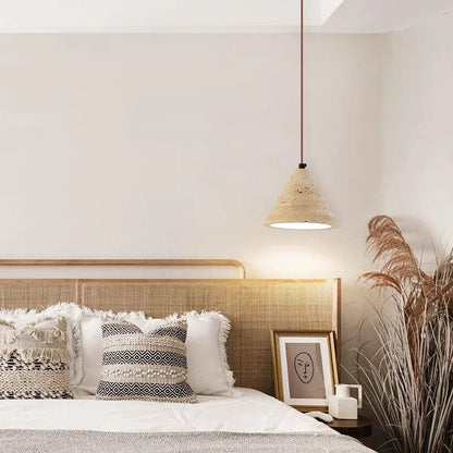 Sophie Travertine Industrial Pendant Light