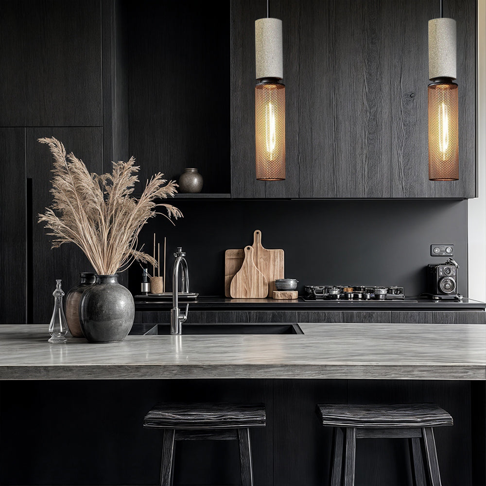 Amélie Industrial Cement Pendant Light
