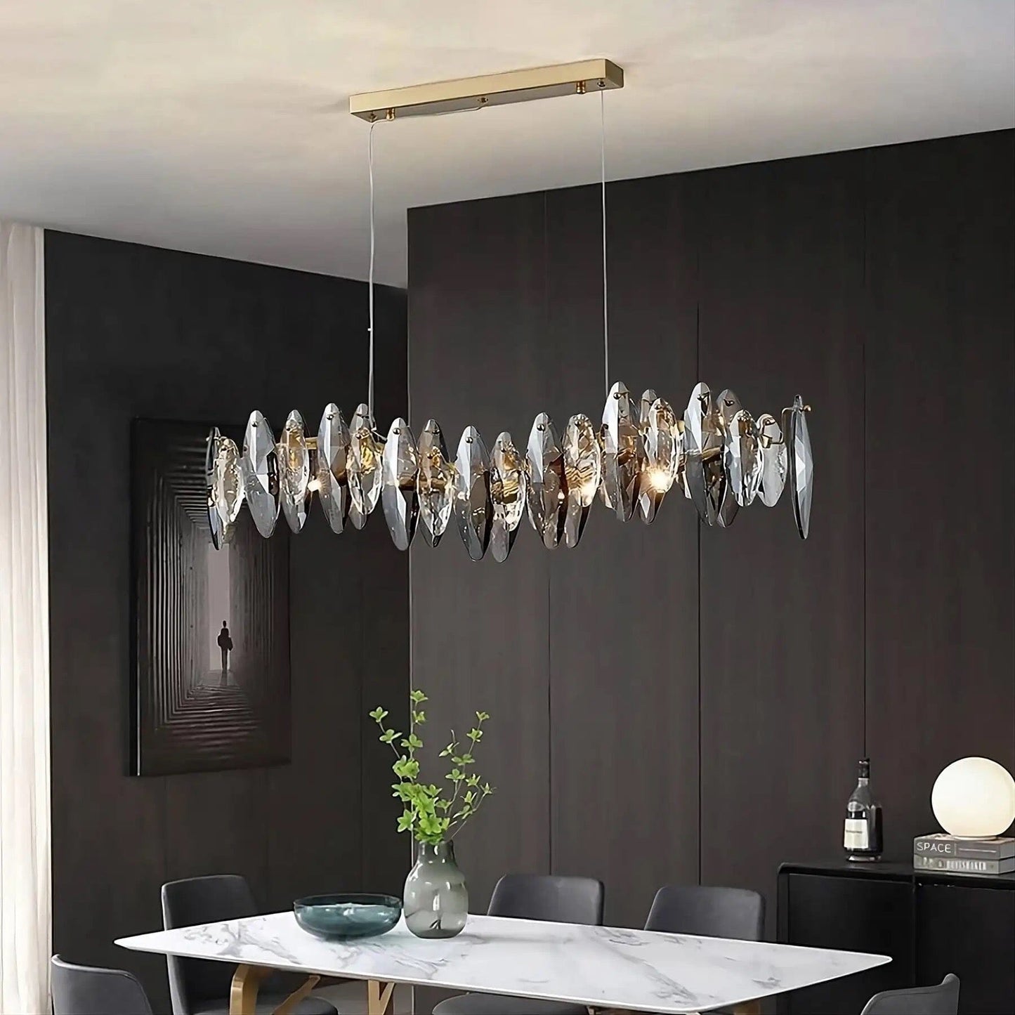 Elodie Crystal Leaf Nordic Luxury Chandelier