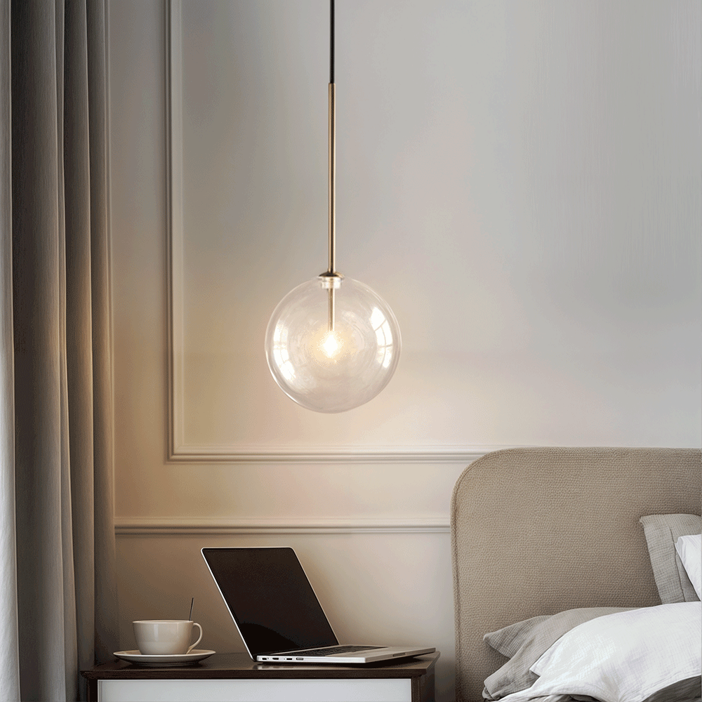 Elodie Scandinavian Glass Ball Pendant
