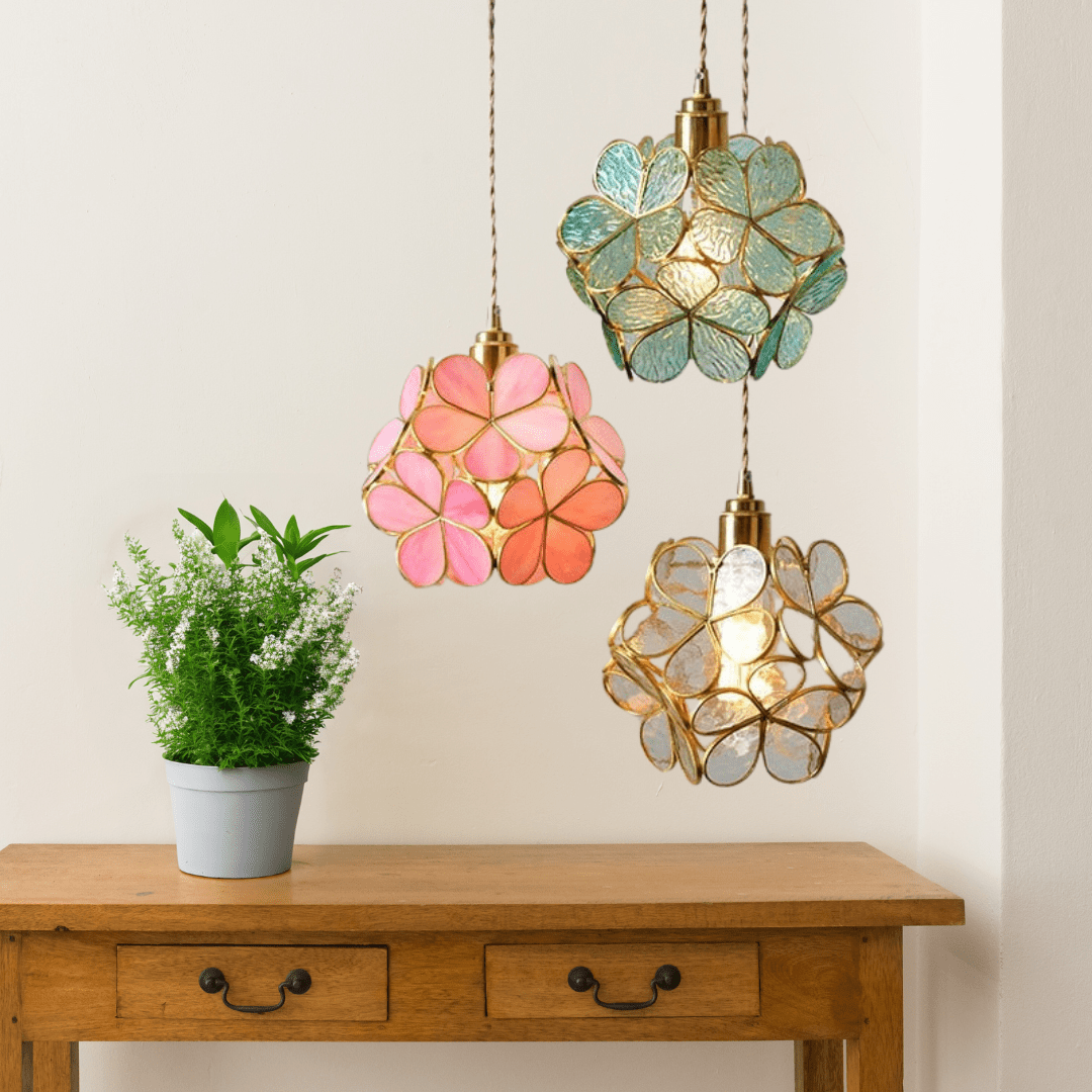 Clara Flower Glass Pendant Light