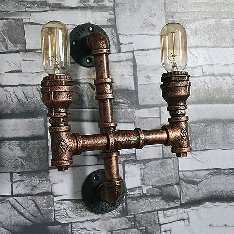 Ronan Industrial Water Pipe Wall Sconce