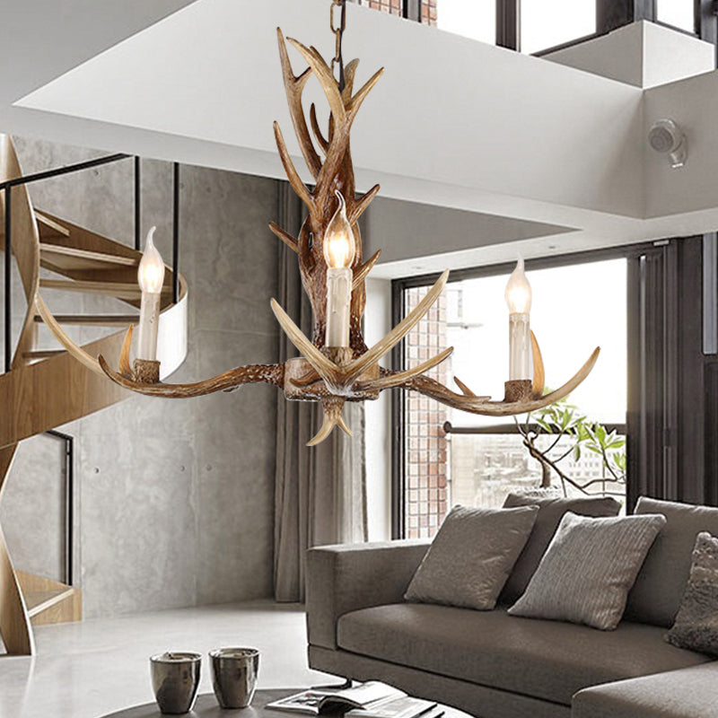 Élodie Antique Candelabra Resin Chandelier