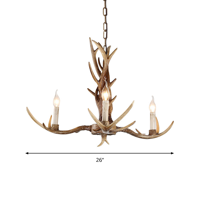 Élodie Antique Candelabra Resin Chandelier