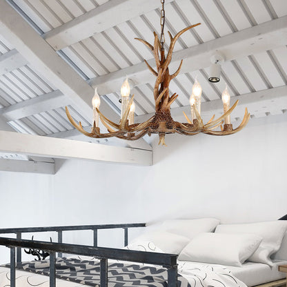 Élodie Antique Candelabra Resin Chandelier