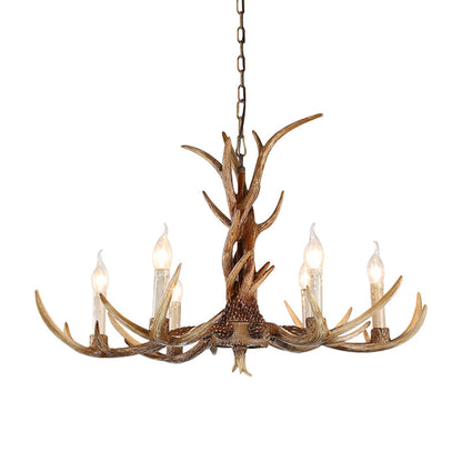 Élodie Antique Candelabra Resin Chandelier