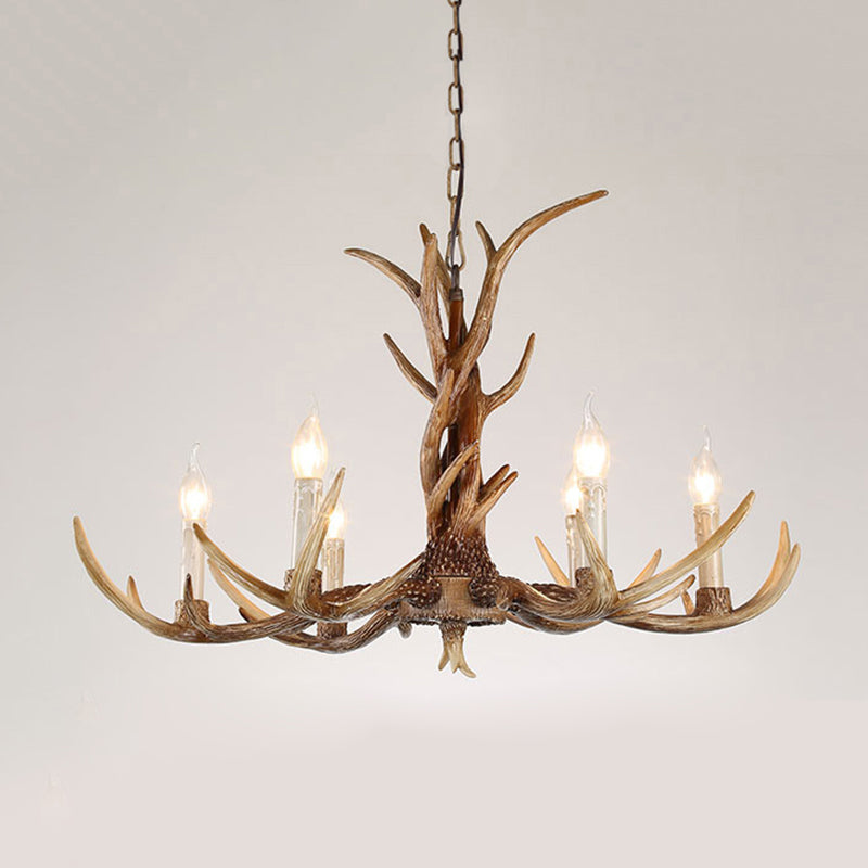 Élodie Antique Candelabra Resin Chandelier