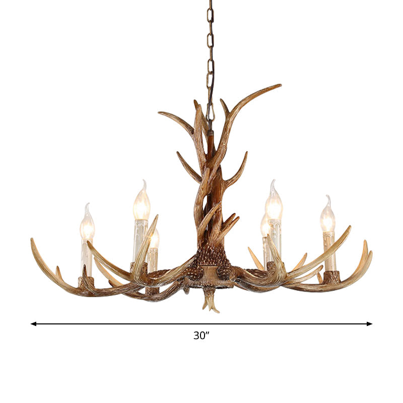 Élodie Antique Candelabra Resin Chandelier
