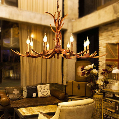 Élodie Antique Candelabra Resin Chandelier