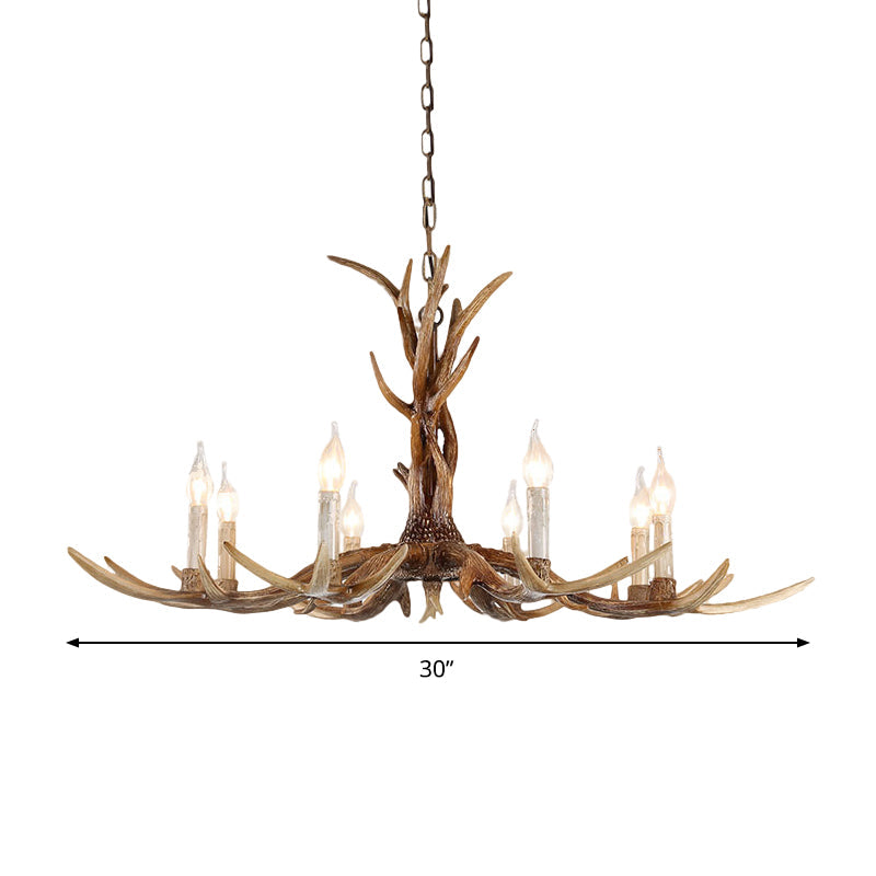 Élodie Antique Candelabra Resin Chandelier