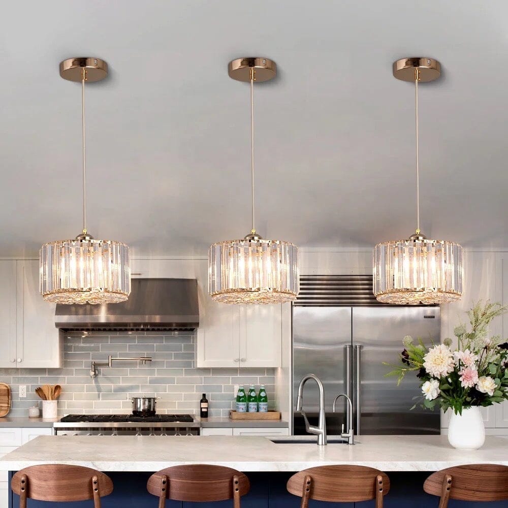 Chloé Crystal Tiered Pendant Light