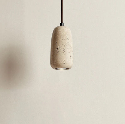 Sophie Travertine Industrial Pendant Light