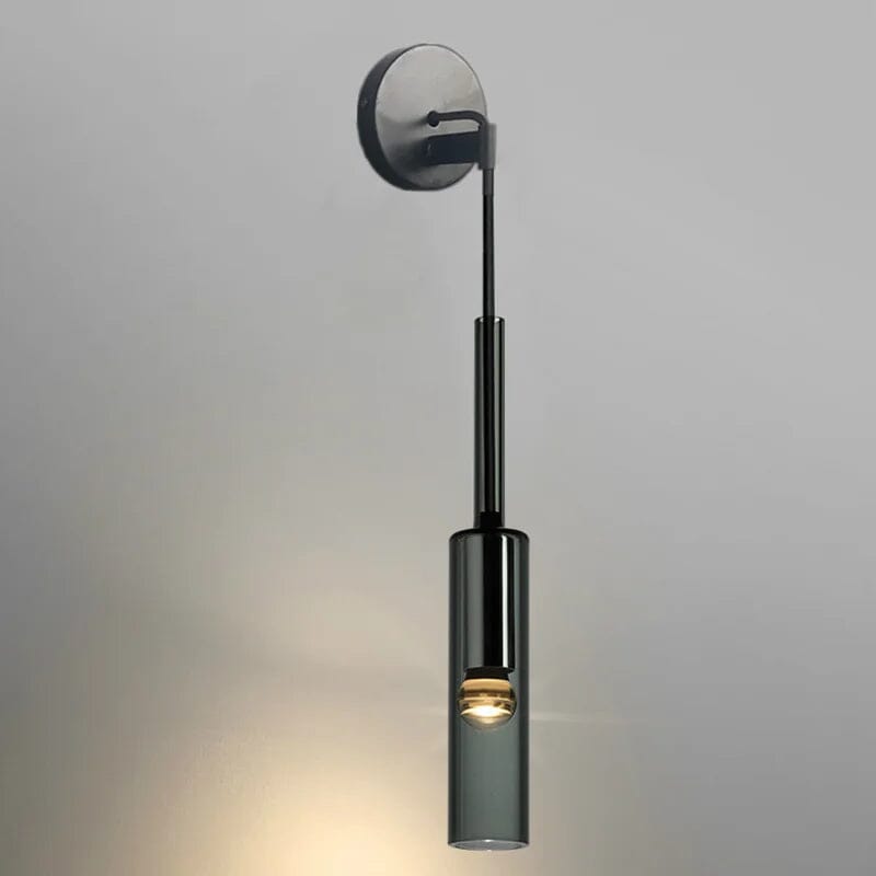 Clémence Smoky Glass Wall Lamp with Modern Pendant Style