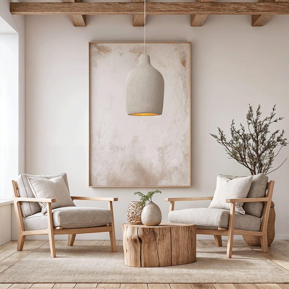 Sakura Wabi-Sabi Resin Pendant Light