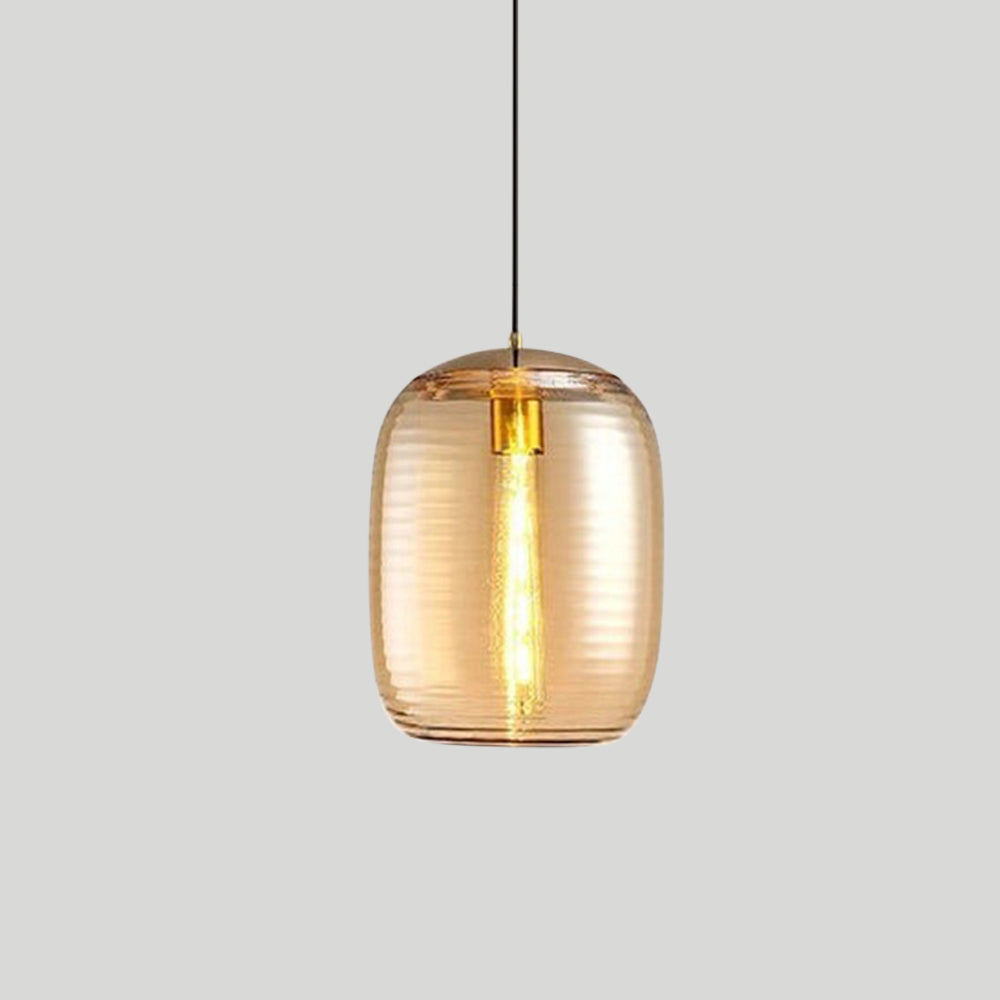 Camille Minimalist Threaded Glass Pendant