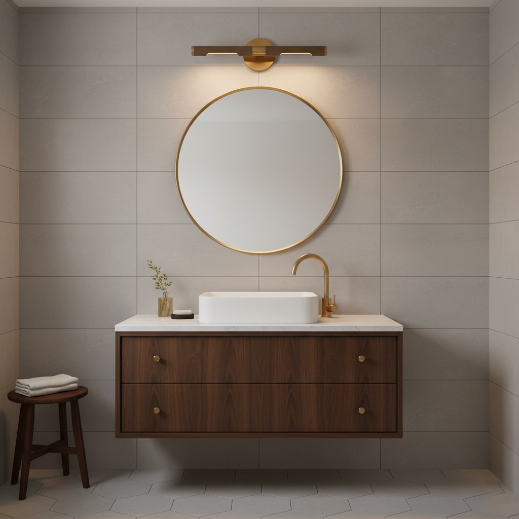 Émile Anvers Picture Wall Lamp with Brass Finish
