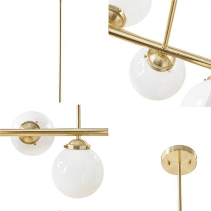 Élise Aurelia Frosted Glass Globe Chandelier