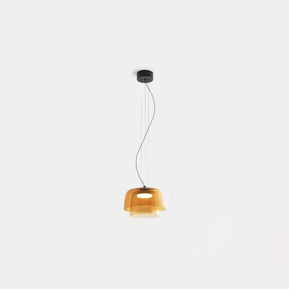 Sophie Aurora Layered Glass Pendant Light Tinted Ceiling Lamp