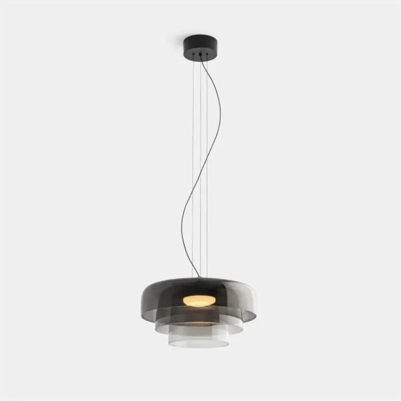 Sophie Aurora Layered Glass Pendant Light Tinted Ceiling Lamp