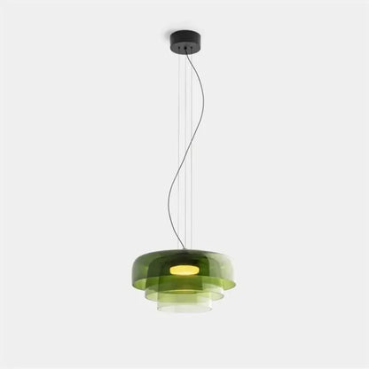 Sophie Aurora Layered Glass Pendant Light Tinted Ceiling Lamp