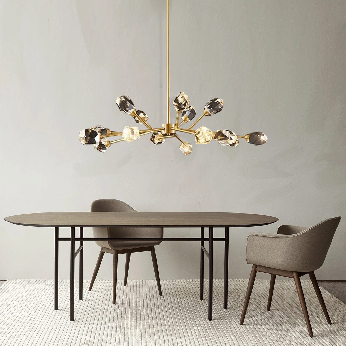 Genevieve Modern Crystal Bulb Pendant Light