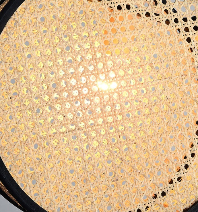 Élise Bali Rattan Round LED Pendant Light