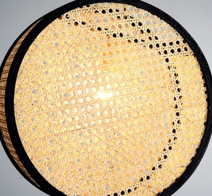 Élise Bali Rattan Round LED Pendant Light