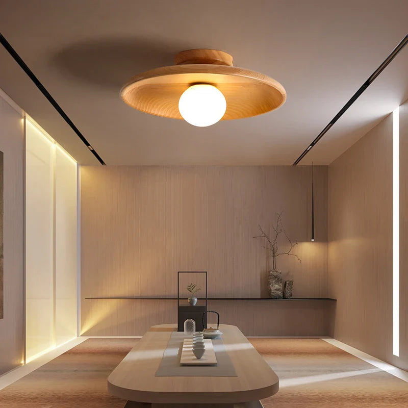 Camille Ribbed Resin LED Pendant Light Nordic Style Ceiling Lamp