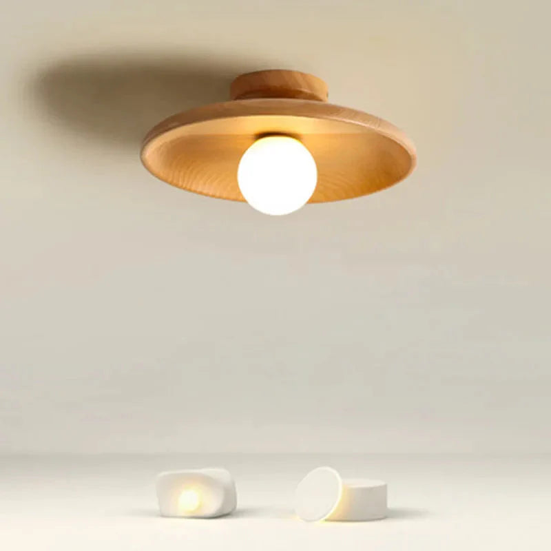 Camille Ribbed Resin LED Pendant Light Nordic Style Ceiling Lamp