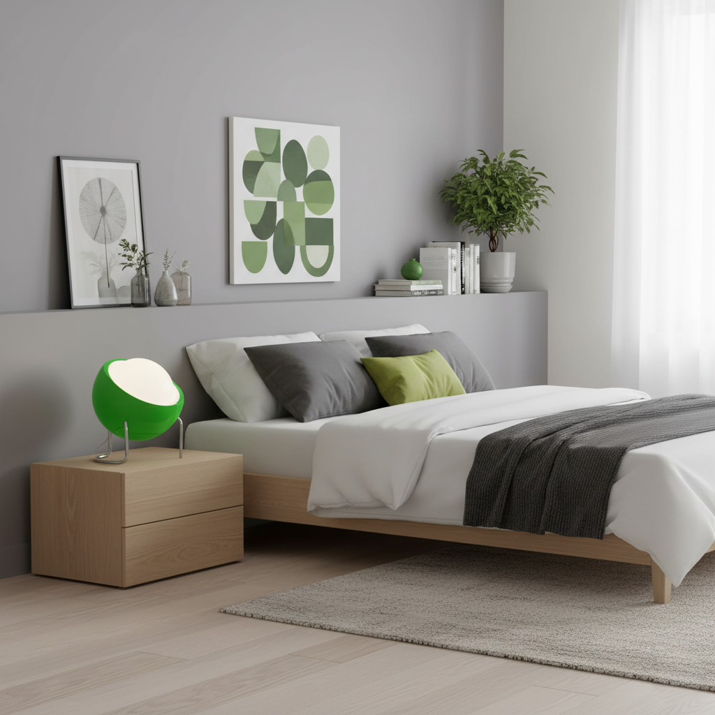 Margaux Bauhaus Dome Table Lamp with Curved Metal Base