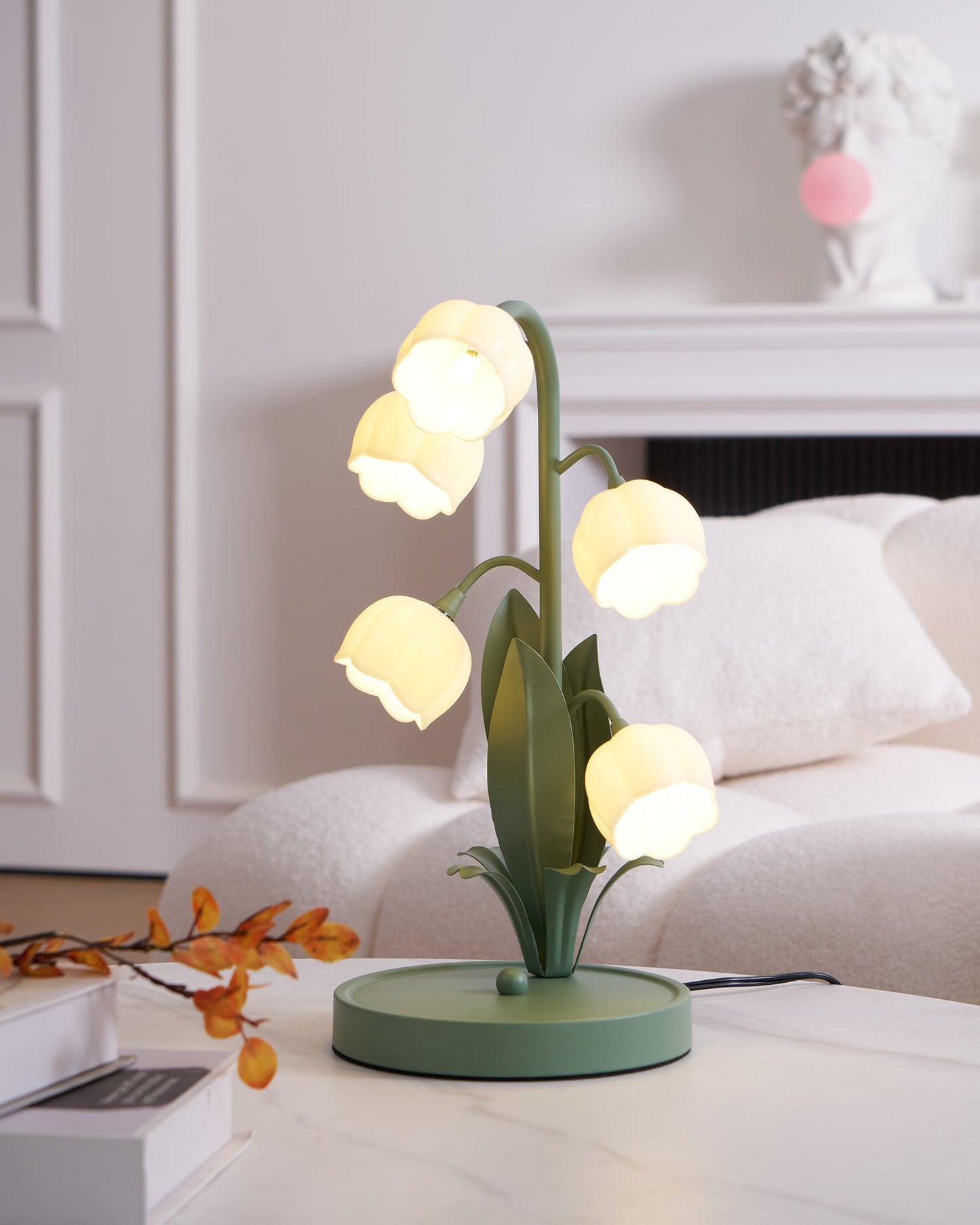 Élodie Orchid Blossom Table Lamp with Artistic Floral Design