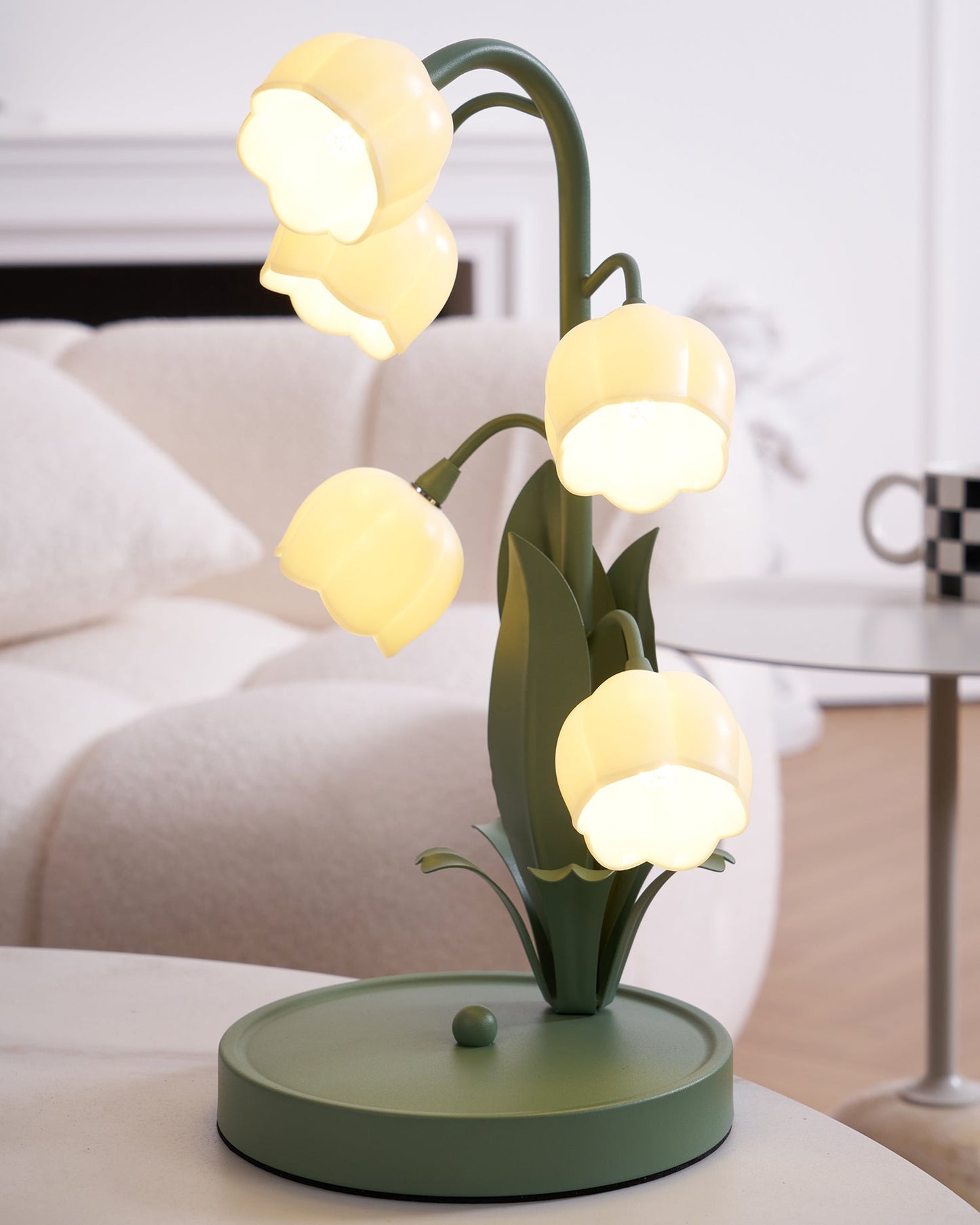 Élodie Orchid Blossom Table Lamp with Artistic Floral Design