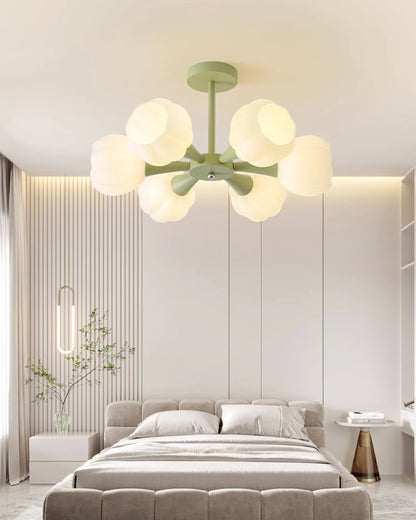 Élodie Pumpkin Glass Chandelier