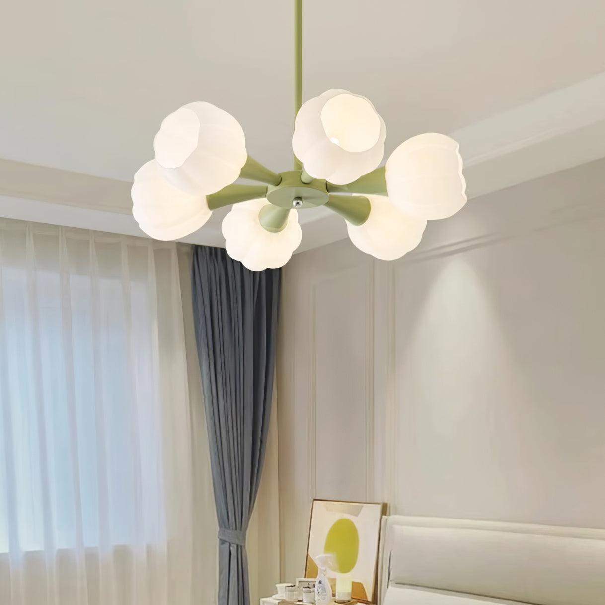 Élodie Pumpkin Glass Chandelier