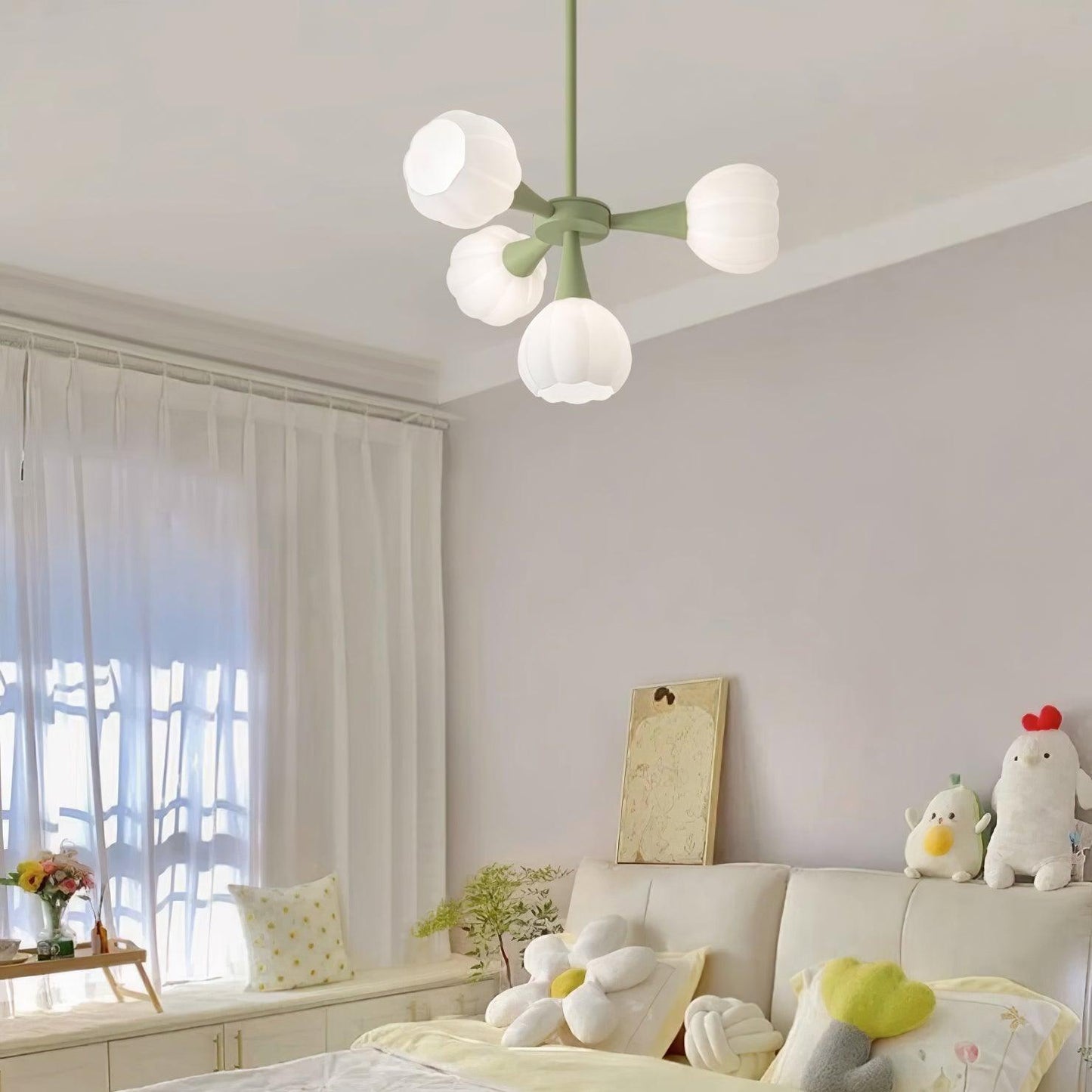 Élodie Pumpkin Glass Chandelier