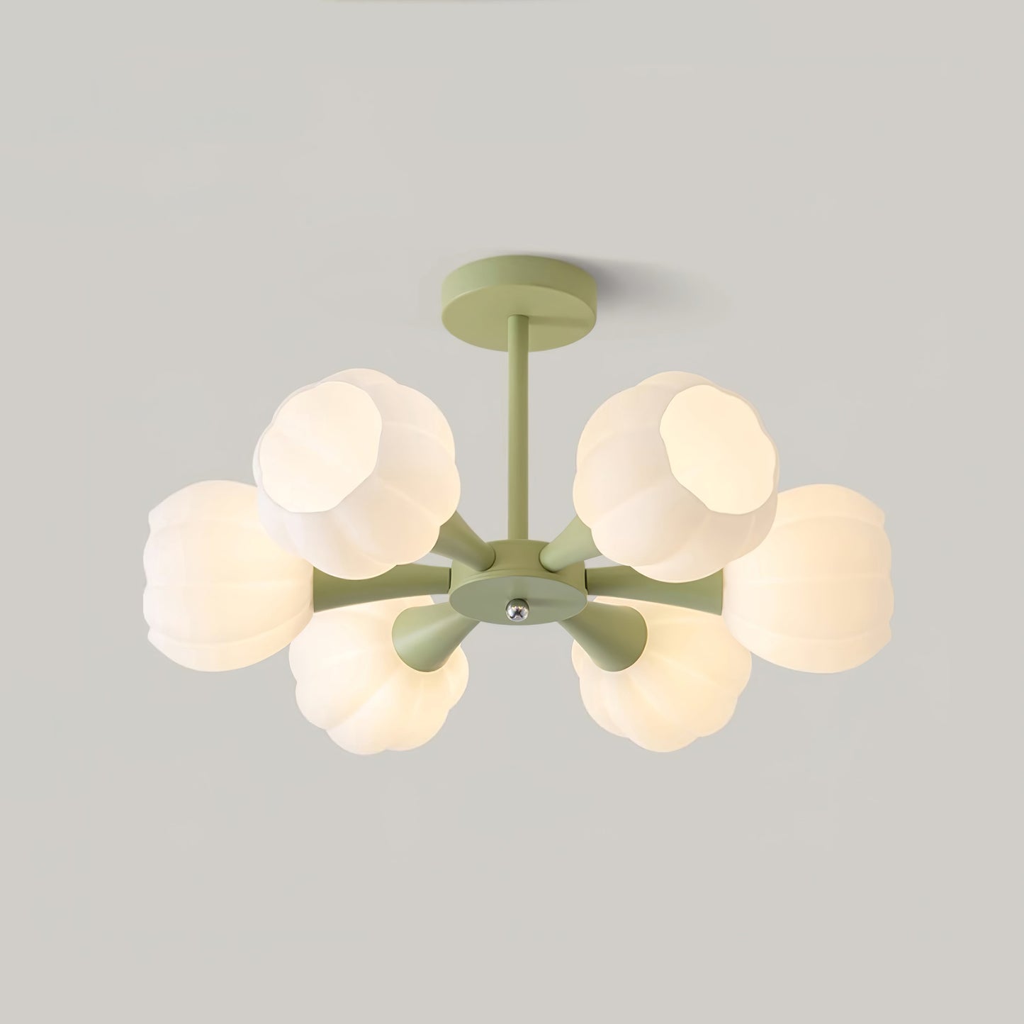 Élodie Pumpkin Glass Chandelier