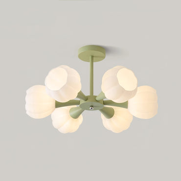 Élodie Pumpkin Glass Chandelier