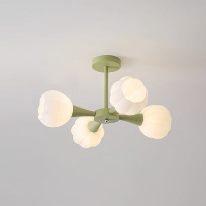 Élodie Pumpkin Glass Chandelier