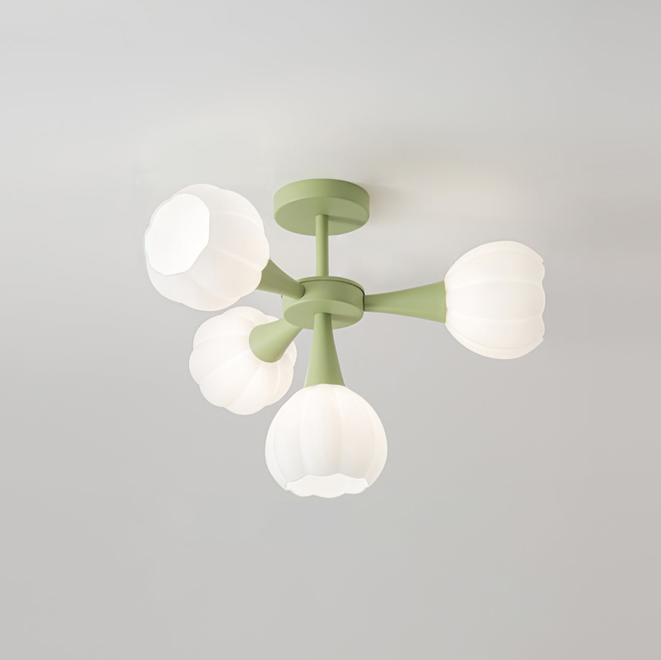 Élodie Pumpkin Glass Chandelier