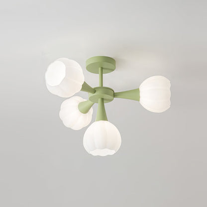Élodie Pumpkin Glass Chandelier