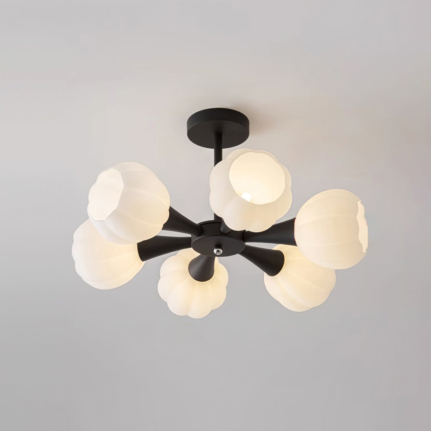 Élodie Pumpkin Glass Chandelier