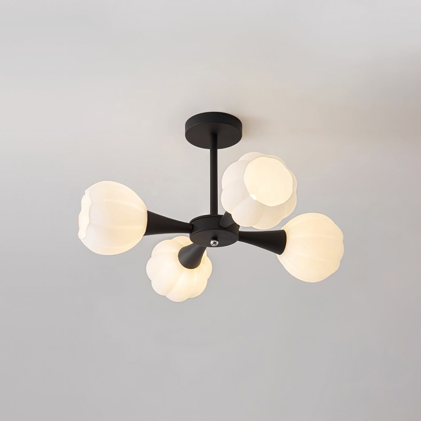 Élodie Pumpkin Glass Chandelier