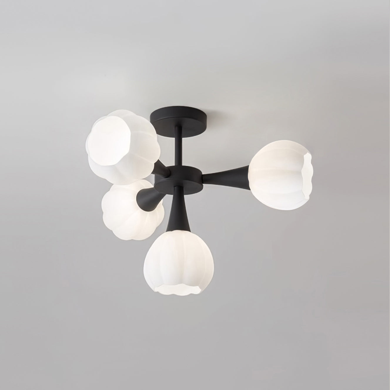 Élodie Pumpkin Glass Chandelier